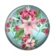 Cabochon Résine - fleur exotique
