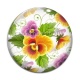 Cabochon Verre - fleur