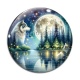 Cabochon Verre - loup