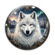 Cabochon Verre - loup