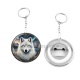 Porte clés décapsuleur - loup