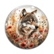 Cabochon Verre - loup
