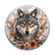 Cabochon Verre - loup