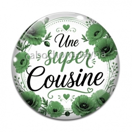 Cabochon Verre - une super cousine