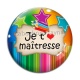 Cabochon Verre - je t'aime maîtresse