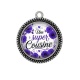 Pendentif Cabochon Argent - une super cousine