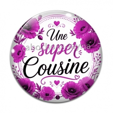 Cabochon Verre - une super cousine