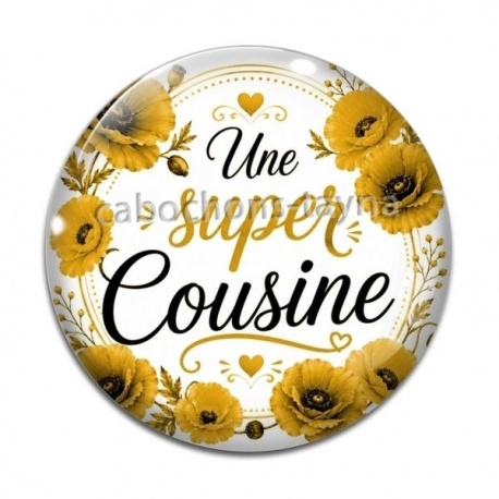 Cabochon Verre - une super cousine