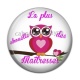 Cabochon Résine - chouette maîtresse