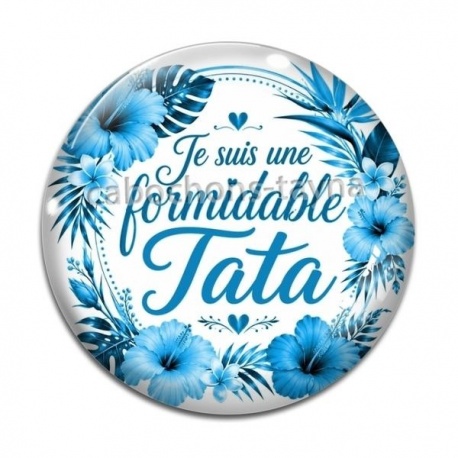 Cabochon Verre - je suis une tata formidable