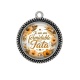 Pendentif Cabochon Argent - je suis une tata formidable