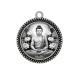 Pendentif Cabochon Argent - bouddha méditation