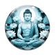 Cabochon Verre - bouddha méditation