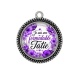 Pendentif Cabochon Argent - je suis une formidable tatie