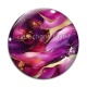 Cabochon Verre - effet marbre