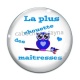 Cabochon Verre - chouette maîtresse