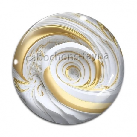 Cabochon Verre - spirale