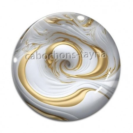 Cabochon Verre - spirale