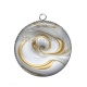 Pendentif Cabochon Argent - spirale
