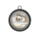 Pendentif Cabochon Argent - spirale