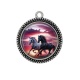 Pendentif Cabochon Argent - cheval
