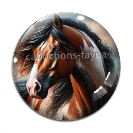 Cabochon Verre - cheval
