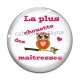 Cabochon Verre - chouette maîtresse