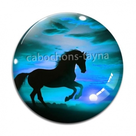 Cabochon Verre - cheval