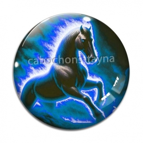 Cabochon Verre - cheval