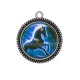 Pendentif Cabochon Argent - cheval