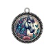 Pendentif Cabochon Argent - cheval