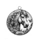 Pendentif Cabochon Argent - cheval