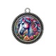 Pendentif Cabochon Argent - cheval