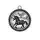 Pendentif Cabochon Argent - cheval
