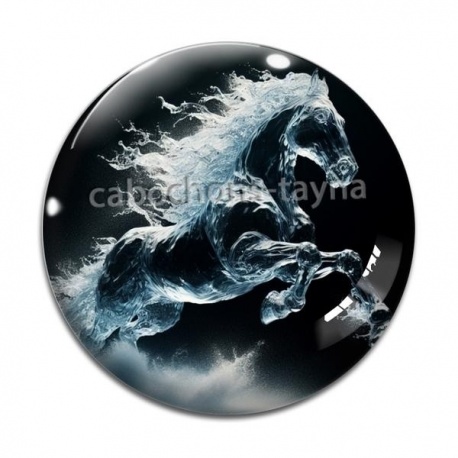 Cabochon Verre - cheval
