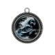 Pendentif Cabochon Argent - cheval