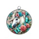 Pendentif Cabochon Argent - cheval