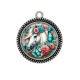 Pendentif Cabochon Argent - cheval
