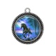 Pendentif Cabochon Argent - cheval