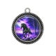 Pendentif Cabochon Argent - cheval