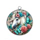 Pendentif Cabochon Argent - cheval