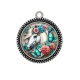Pendentif Cabochon Argent - cheval