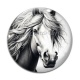 Cabochon Verre - cheval