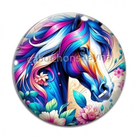 Cabochon Verre - cheval