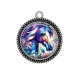Pendentif Cabochon Argent - cheval