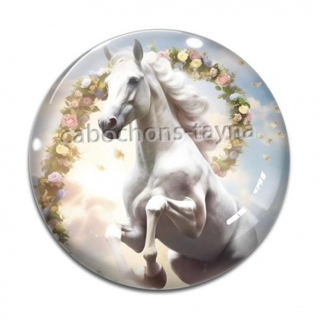Cabochon Verre - cheval