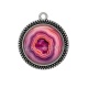 Pendentif Cabochon Argent - fond styla pierre agate
