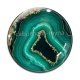 Cabochon Verre - fond styla pierre