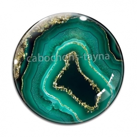 Cabochon Verre - fond styla pierre