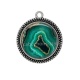 Pendentif Cabochon Argent - fond styla pierre